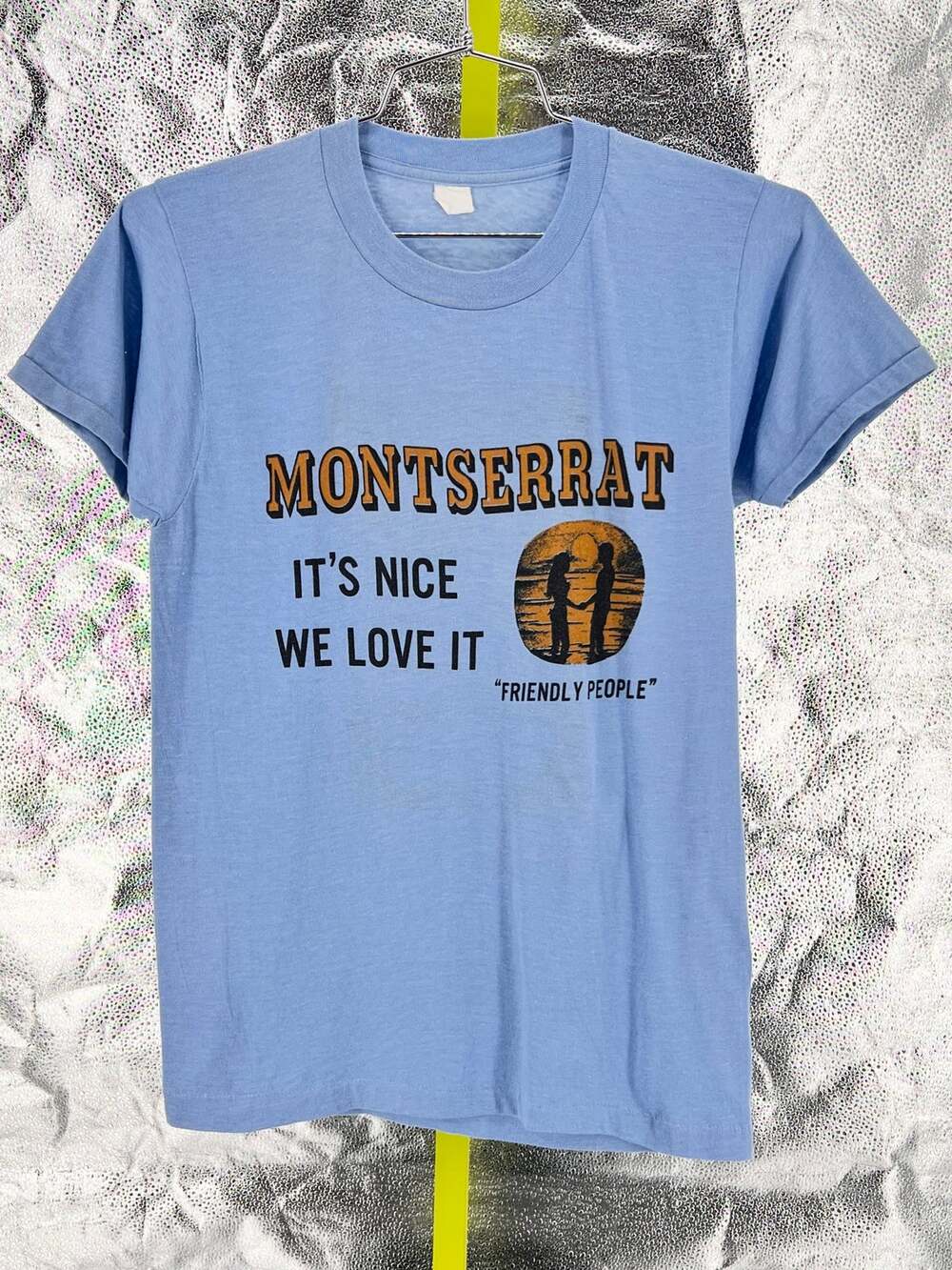 70s Montserrat Its Nice We Love It Tshirt Vintage Caribbean Souvenir 1970s